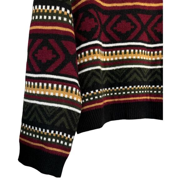 Womens Sweater Bohemian Knit Pullover Size 2XL‎ Multicolor Tribal Aztec Retro - Picture 5 of 9